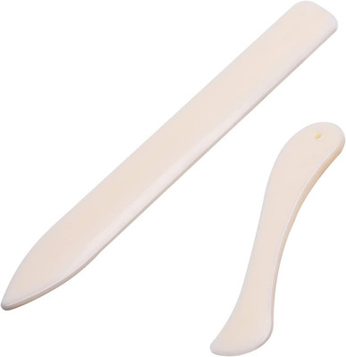 2 Stück Falzbein, White Bone Folder Tool, Falzbein Knochen aus Kunststoff, Falzb