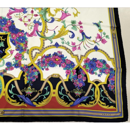 Foulard vintage GUCCI créateur authentique - Photo 10/13
