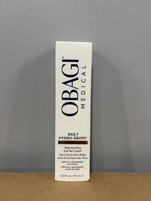 New - Obagi Daily Hydro-Drops Rejuvenating Eye Gel Cream 0.5 fl oz 15 ml.