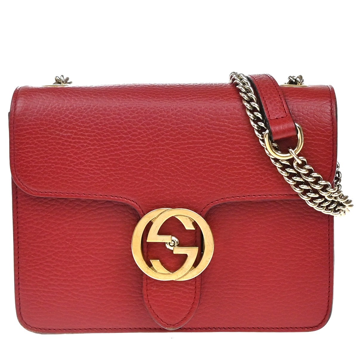 GUCCI Logo Interlocking G Chain Mini Shoulder Bag… - image 1