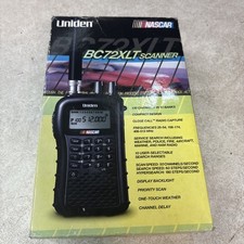 Uniden BC72XLT Handheld 100 Channel Radio Scanner NASCAR Compact Black