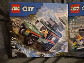 LEGO CITY: off road mountain truck 221 pieces & Ambulance emergency184 pieces