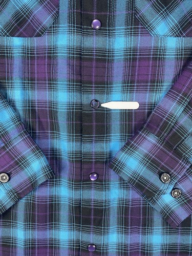 Dixxon Flannel Shirt Mens XL Metallica Ride The Lightning Long Sleeve Pearl Snap - Picture 9 of 9