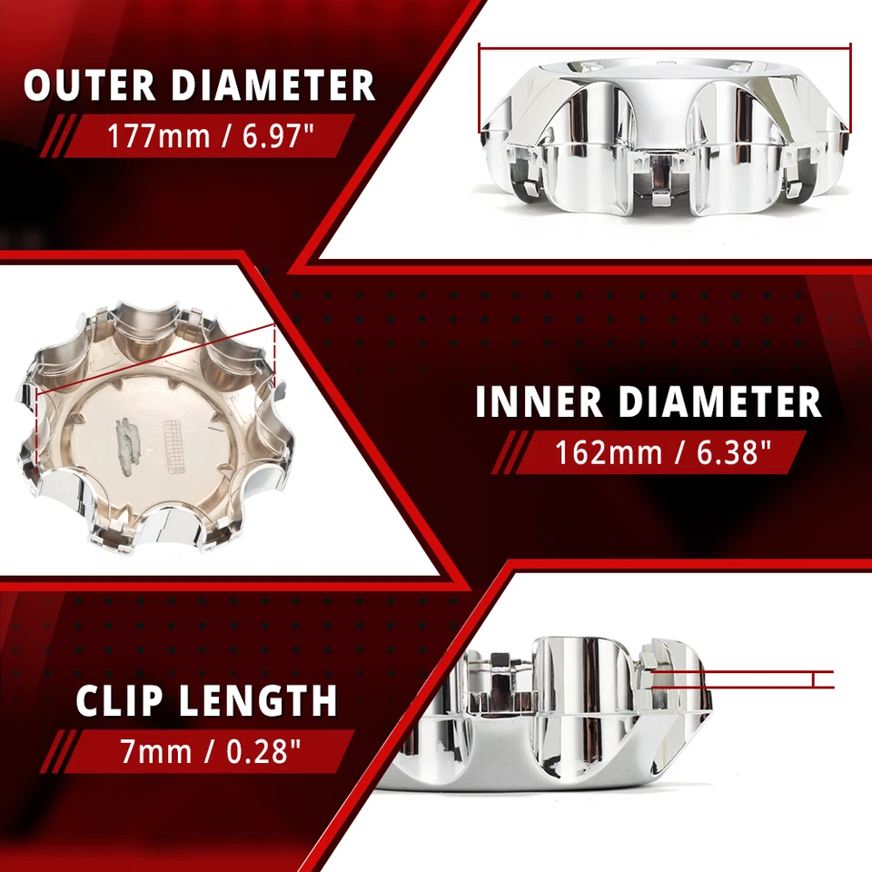 Центральные колпаки колес 1 шт 177 мм 6,97 дюйма для Sierra 1500 2500 HD 3500 HD SRW 9597794 - Изображение 2 из 4