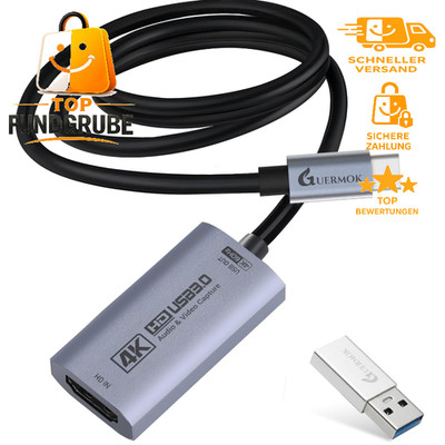 Capture Card 4K 60FPS 1080P 240FPS USB3.0 HDMI zu USB-C für Streaming PC Mac