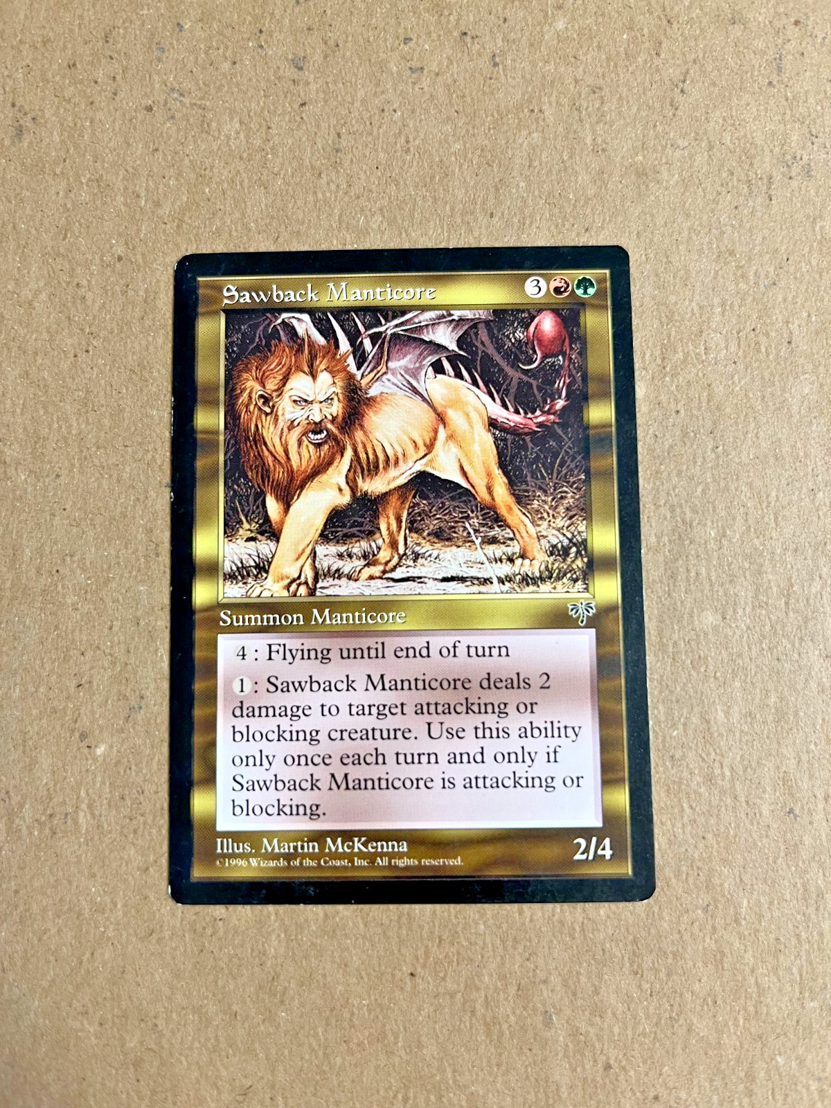 MTG Mirage Sawback Manticore