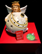 Home Reflections CHRISTMAS ANGEL LUMINARY Ornament LED Light w/ Timer 7"H