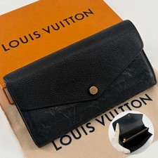 Louis Vuitton Portefeuille Sarah Monogram Empreinte Black Long Wallet