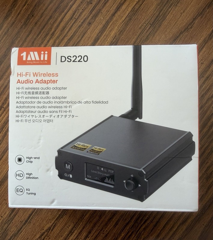 1Mii DS220 Hi-Fi Wireless Audio Adapter New Open Box (see description) 