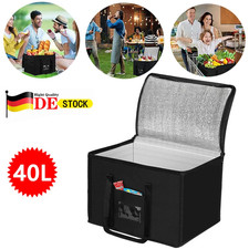 40L Kühltasche Thermotasche Faltbar Picknicktasche Groß Isoliert Gefriertasche
