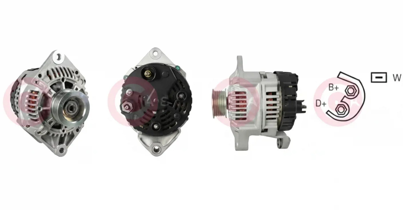 Alternatore con puleggia cinghia Poly-V CAL15211AS CASCO per RENAULT LAGUNA I