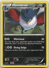 Honchkrow 73/124 Rare Dragons Exalted Pokemon NM/LP