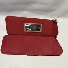 1988-1998 Sun Visors Chevy Silverado Gmc Sierra 1500 2500 Pair Red Oem