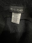Bebe Mohair Angora Wool Bucket Hat Black Fuzzy Logo — photo 4
