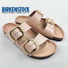 Birkenstock Arizona Big Buckle High Shine Sandals New Beige NARROW EU 38 / US 7