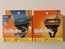 Genuine GILLETTE Fusion 5 & PROGLIDE  Refill Razor Blades 16 Cartridges