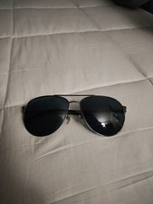 Salvatore Ferragamo Men's Sunglasses Blue Lens Dark Gunmetal Aviator SF157S 015