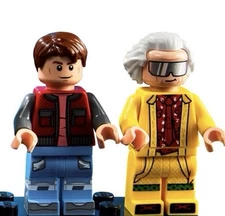 LEGO Back To The Future Marty & Doc Minfigs NEW/VHTF
