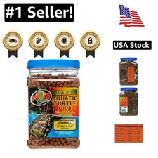 High Protein Aquatic Turtle Food - 24oz Maintenance Formula for Active Turtles