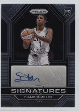 2023 Panini Prizm WNBA Signatures Diamond Miller #SG-DML Rookie Auto RC 1ss3