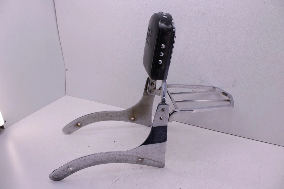 06-09 YAMAHA V STAR 1100 XVS1100AW CLÁSICO RESPALDO BARRA SISSY CON RACK Foto 2 de 4