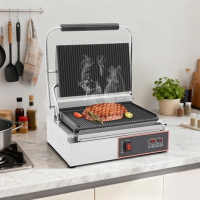 Elektrischer Kontaktgrill Gewerblicher Panini-Grill Sandwich-Panini-Maker Küche