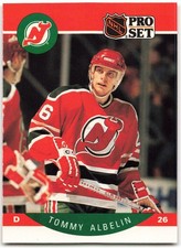 1990-91 Pro Set #162 Tommy Albelin New Jersey Devils