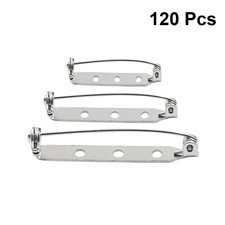 Broche de seguro seguro seguro con respaldo de insignia de 120 piezas accesorios de ropa para sujetar