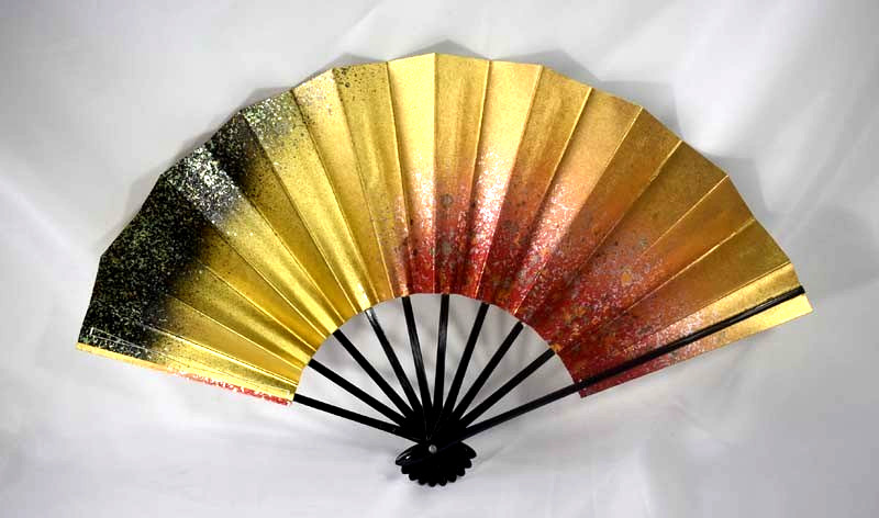 Kyoto Mai-ogi (a fan for Japanese traditional dance)gold sprinkled design #4173