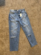 Jeans donna blu Forever 21 taglia 30 mamma invecchiato nuovo con etichetta