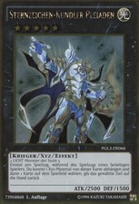 YuGiOh Sternzeichen-Kundler Pleiaden PGL3-DE066 Gold Rare Good 1st