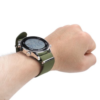 Herren Digital Sport Wasserdichte Uhr Dual Time Zone Stopwatch Display Clock