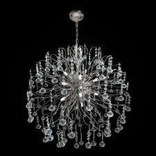 Luxury Firework Chrome Crystal Chandelier 30"