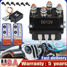 Winch Solenoid Relay Contactor 5500-12000lbs 2x Wireless Remote Control 12v 500a Winch Solenoid Relay Contactor 5500-12000lbs 2x Wireless Remote Control 12v 500a