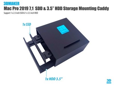 SSD With HDD Storage Hard Drive Bay Mounting Caddy for Apple Mac pro 2019 7,1