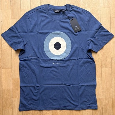 Ben Sherman T-Shirt Tee Target Blue Size L (Confection 52/54) NEW ORIGINAL PACKAGING