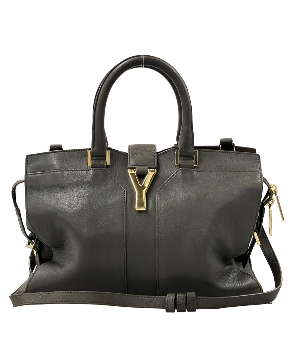 Y0810 Pre-Owned YSL Y Line 2-Way Shoulder Bag Crossbody 400666Y