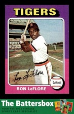 1975 Topps #628 Ron LeFlore RC NM/NM+ X3734751