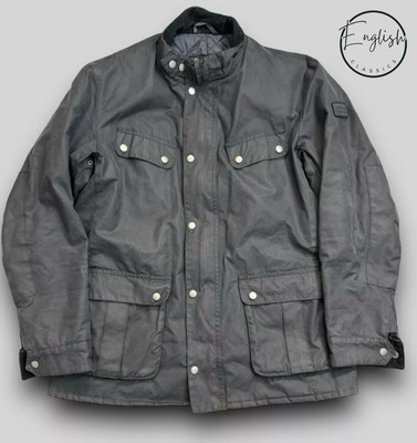 Barbour International Duke Wachsjacke Herren XL Navy