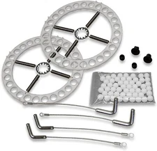 14" Alignment Turn Plate Table Repair Rebuild Kit with Lock Pins Hunter Rack