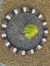 120cm Garden Circle Edging Stone Bricks Tree Flower Grass Border Surround