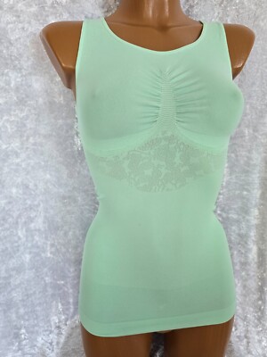 Schlankstütz Shape Bauchkiller Top, PU-UBF- Paisleymuster - Aqua  - Gr. L 42 44