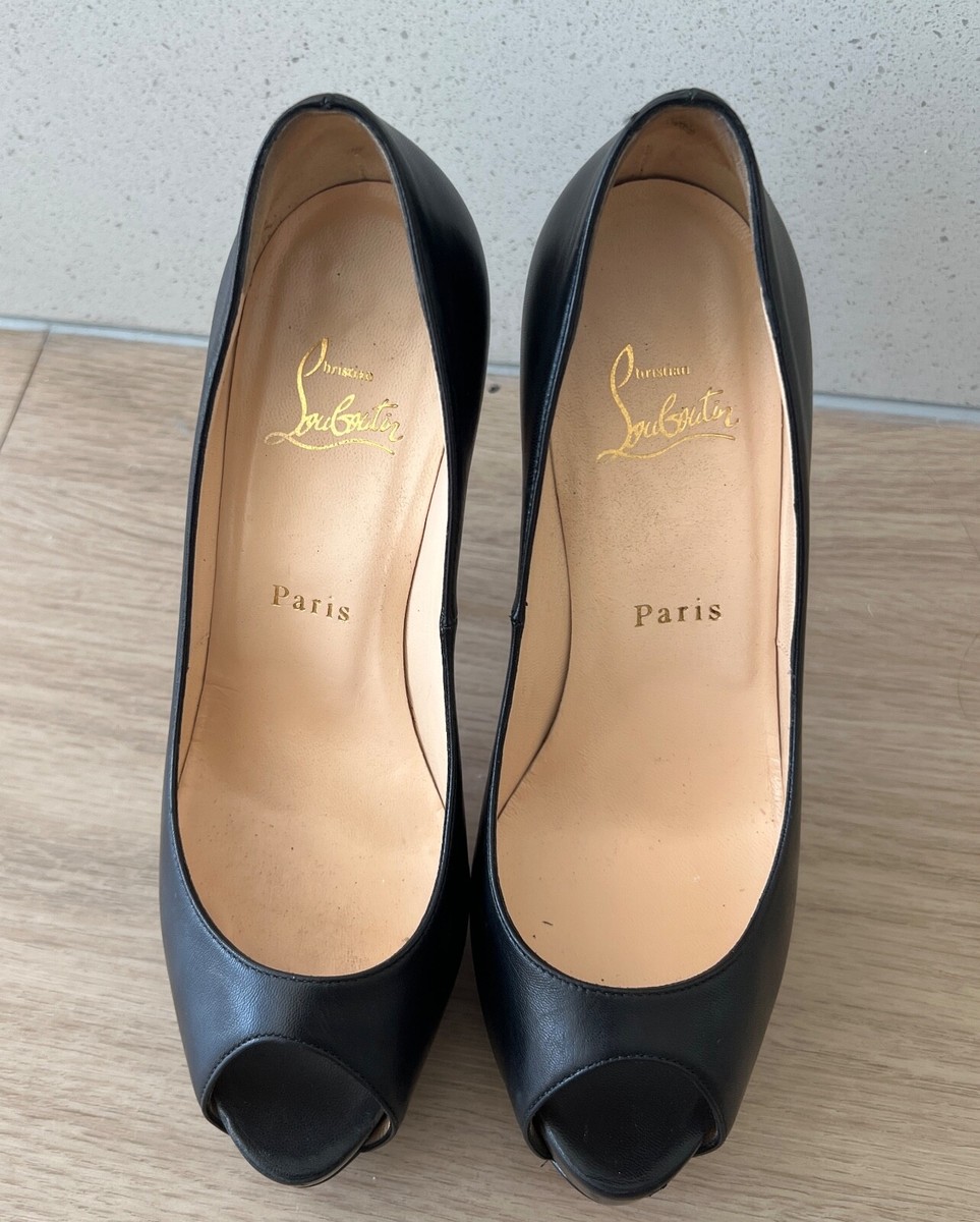 Christian Louboutin エスパドリーユ マスタード サイズ37 Christian Louboutin Palais Royal 140 Kid Leather Pumps