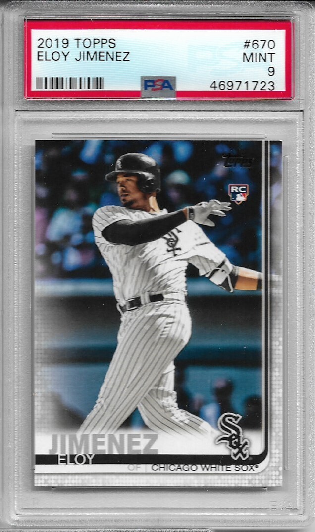2019 Topps Series 2 Eloy Jimenez Rookie #670 PSA 9 Mint Graded White Sox RC