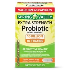 Spring Valley Extra Strength Probiotic Vegetable Capsules, 60 Capsules.. 