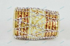 Designer MeenaKari Work Musical Instrument Wooden Rope Baby Dholak