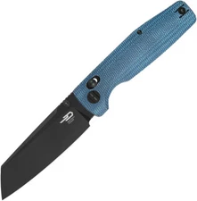 Bestech Knives Slasher Axis Lock Blue Micarta Folding D2 Pocket Knife KG56C2