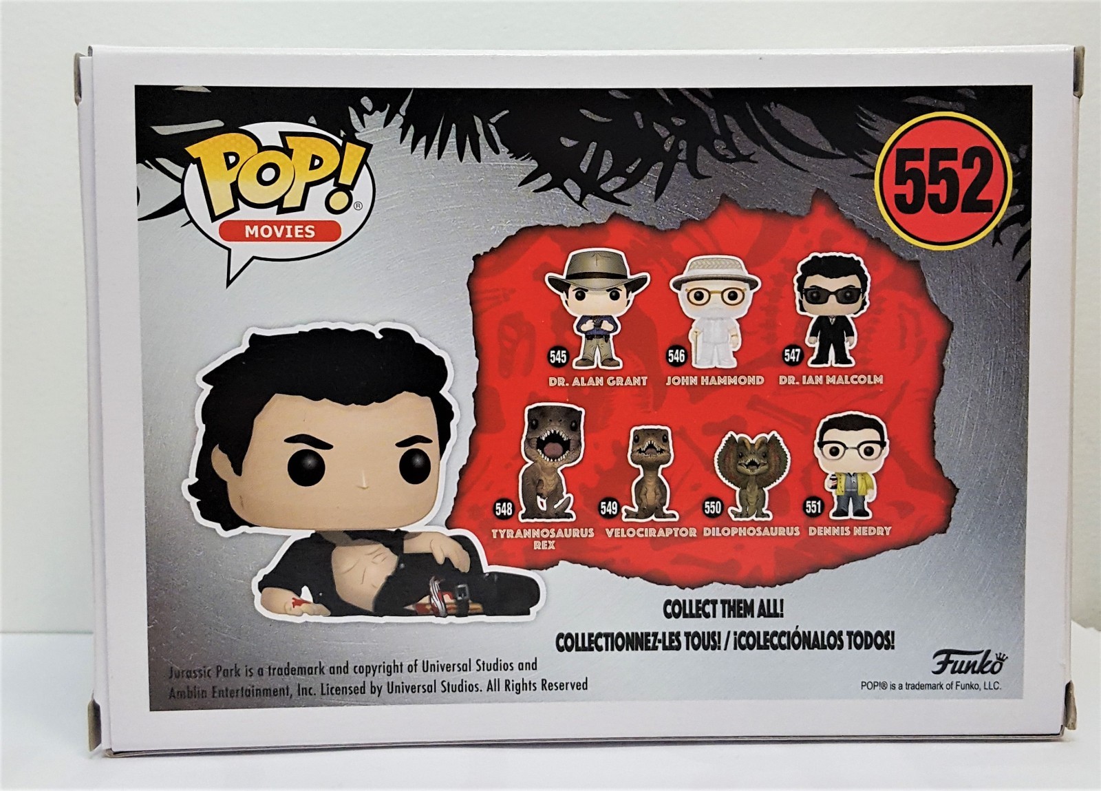 funko pop ian malcolm wounded