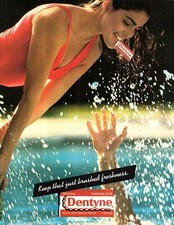 1984 Werbung für DENTYNE Kaugummi Vintage Original Zahnarzt Druck Anzeige Ephemera