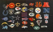 NFL Logo Football Teams iron sew on patch full set or singles see options